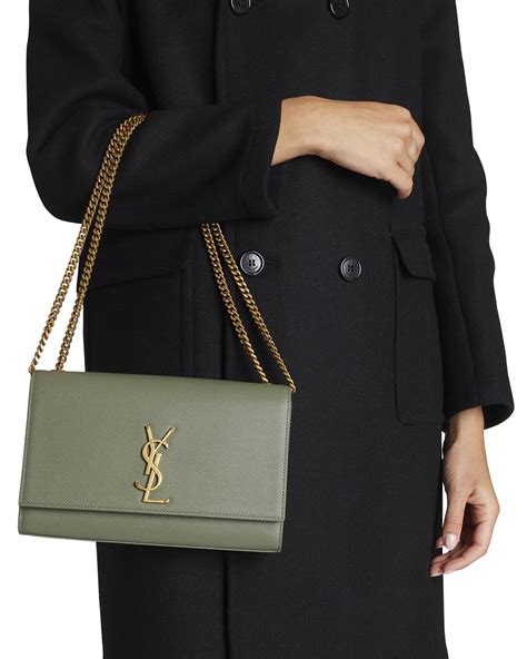 kate small ysl grain de poudre chain shoulder bag|Kate Small Chain Bag In Grain De Poudre Embossed Leather.